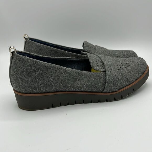 Dr. Scholl’s Imagined Perf Gray Wool Blend Comfort Loafers Women’s Size 7.5M B38 - Picture 6 of 9